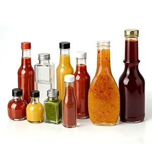 Botellas de vidrio para salsas