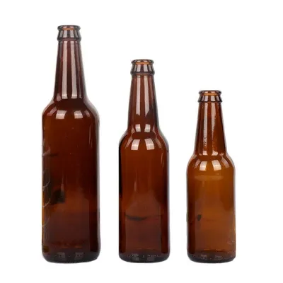 Botellas de cerveza de vidrio ámbar (250ml / 330ml / 500ml)