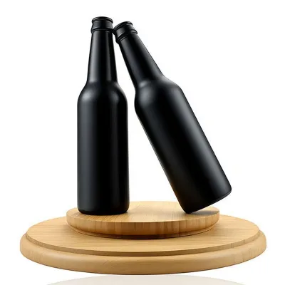 Botellas de cerveza de vidrio negro (330ml / 500ml)