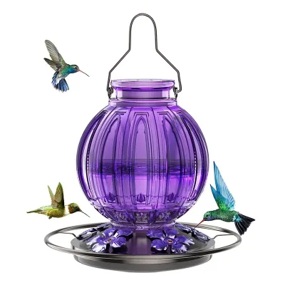 Comederos para aves de vidrio