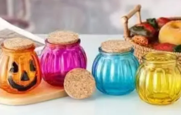 Frascos de vidrio para velas