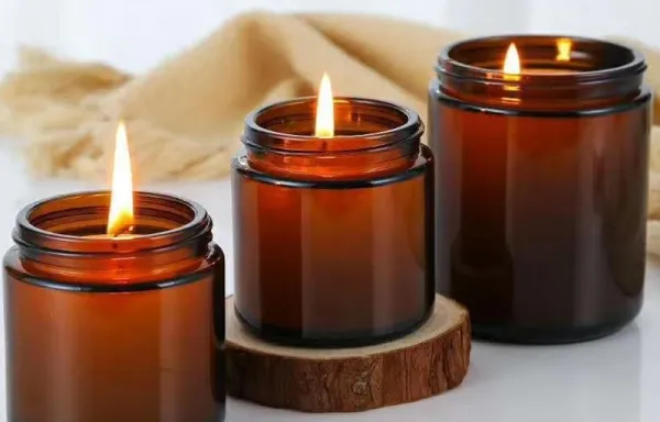 Frascos de vidrio para velas