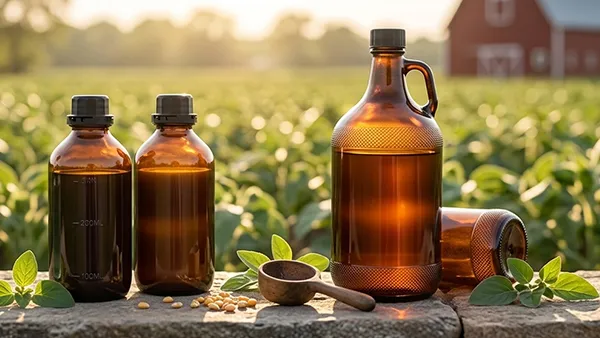 Botellas de vidrio para productos químicos