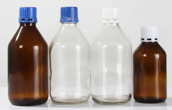 Botellas de vidrio para productos químicos