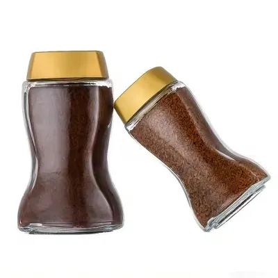Frascos de vidrio clásicos para café (50g / 100g / 200g)