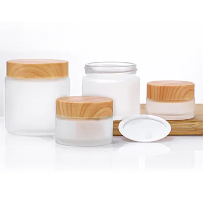 Sets de frascos y botellas cosméticos esmerilados