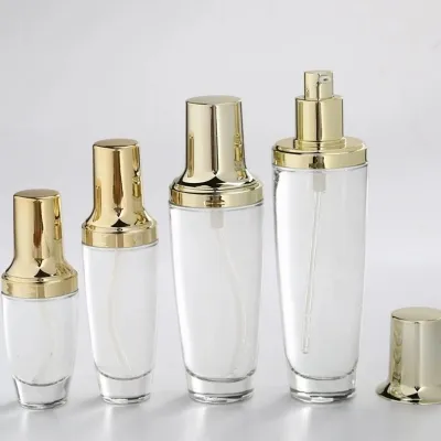 Sets de frascos y botellas cosméticos esmerilados