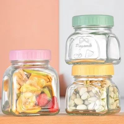 Estilos de botellas de vidrio para almacenar alimentos disponibles