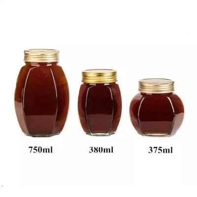 Estilos de frascos de vidrio para miel disponibles