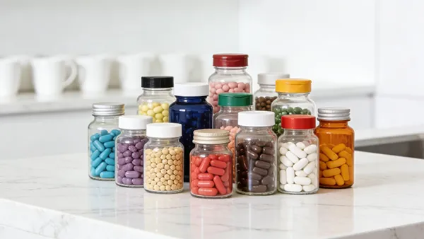 Botellas de vidrio para medicamentos y viales