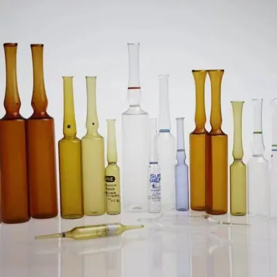Botellas de vidrio para medicamentos y viales