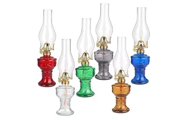 Botellas de vidrio para lámparas de aceite