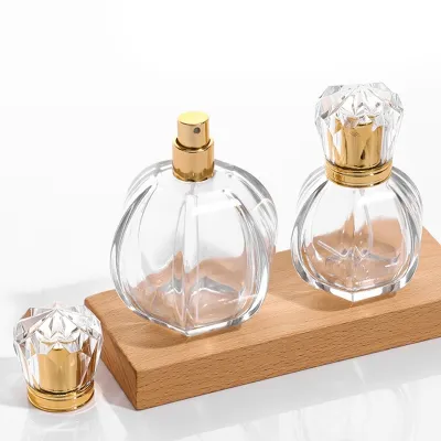 Botellas de perfume de vidrio recargables para viaje con atomizador