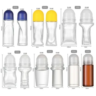 Estilos de frascos de vidrio roll-on disponibles