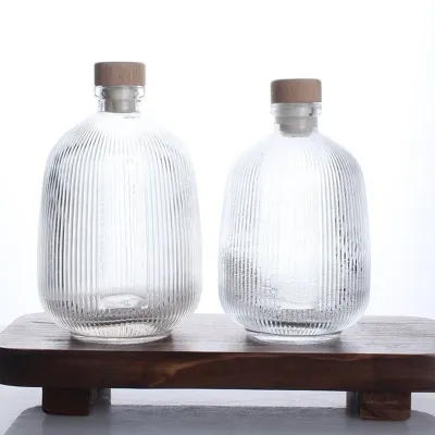 Botellas de sake de vidrio estándar (375ml / 500ml)