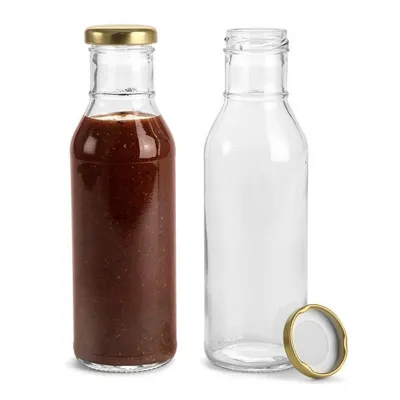 Estilos de botellas de vidrio para salsas disponibles