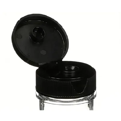 Tapones de plástico con tapa abatible