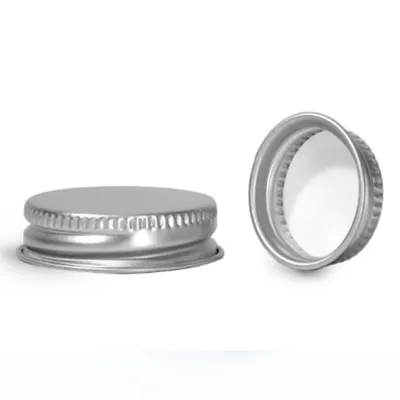 Tapones de aluminio plateado con revestimiento de PE