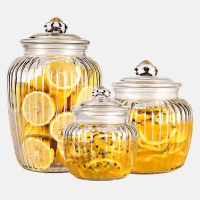 Frascos de vidrio para almacenamiento y frascos de boca ancha