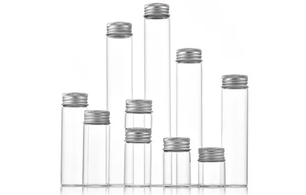 Botellas de vidrio para suplementos de salud (Frascos de boca ancha)