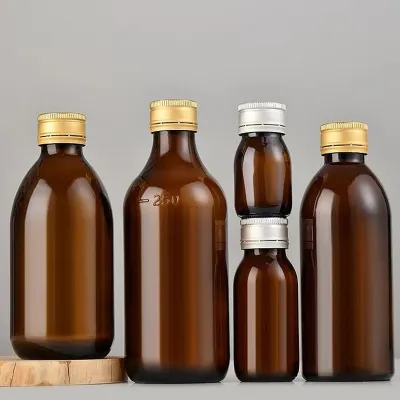 Botellas de vidrio para jarabe