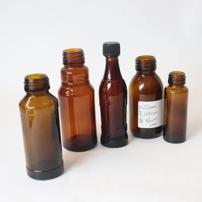 Botellas de vidrio para jarabe