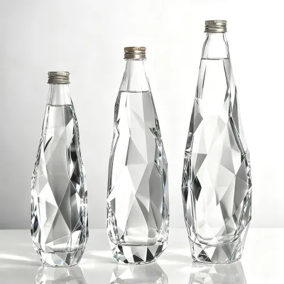 Estilos de botellas de agua de vidrio disponibles