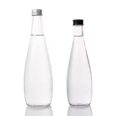 Estilos de botellas de agua de vidrio disponibles