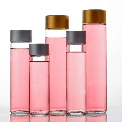 Estilos de botellas de agua de vidrio disponibles