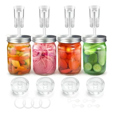 Set de fermentación para frascos mason con pesas